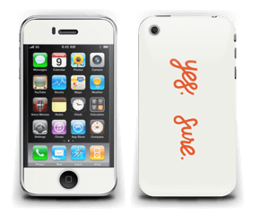 Yes, sure Skin IPhone 3G/3GS