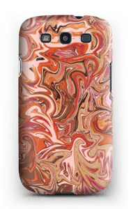 Oranssi marmori kuoret Galaxy S3