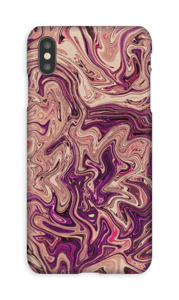 Lilla marmorvandfald cover IPhone XS Max