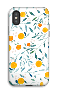 Appelsiini kuoret IPhone X tough