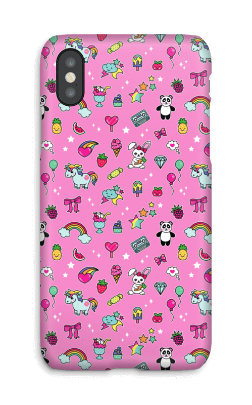 Cuties i rosa deksel IPhone X
