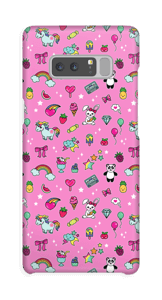Cuties i rosa  deksel Galaxy Note8