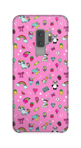 Cuties i rosa deksel Galaxy S9 Plus