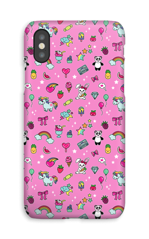 Cuties i rosa deksel IPhone XS