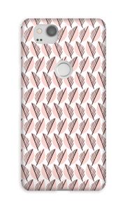 Lövverk i rosa skal Pixel 2