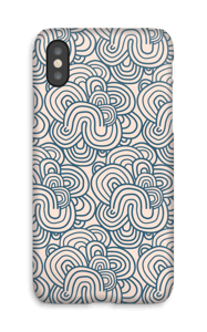 Méandres roses Coque IPhone X