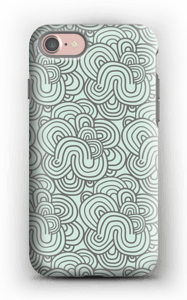 Vihreät käyrät kuoret IPhone 7 tough