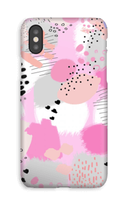 Abstrakt lyserød cover IPhone XS