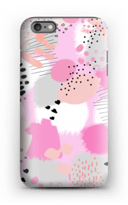 Abstrakt rosa deksel IPhone 6 Plus tough