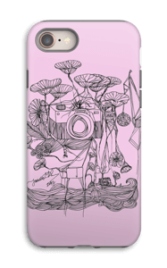 Kameraet og kranene rosa deksel IPhone 8 tough