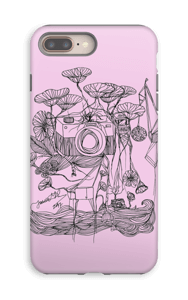 Kameraet og kranene rosa deksel IPhone 8 Plus tough