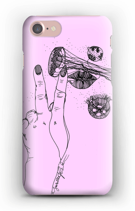 Rosa manet deksel IPhone 7