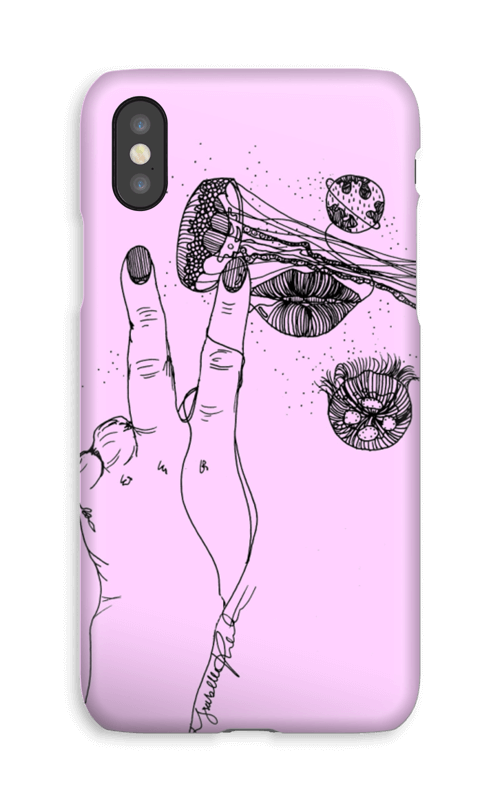 Rosa manet deksel IPhone XS