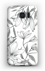Valkokukka kuoret Galaxy S6