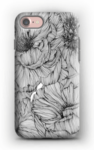 Black Paeonia Coque IPhone 7 tough