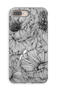Black Paeonia Coque IPhone 8 Plus tough