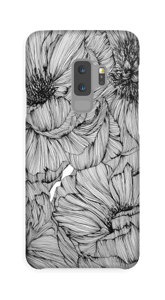 Black Paeonia Coque Galaxy S9 Plus