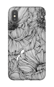 Black Paeonia Coque IPhone XS Max tough