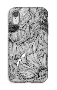 Black Paeonia Coque IPhone XR tough