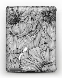 Black Paeonia Coque IPad 4/3/2