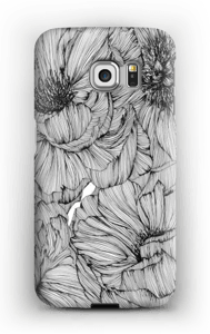 Black Paeonia Coque Galaxy S6 Edge