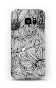 Black Paeonia Coque Galaxy S7 Edge