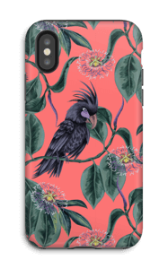 Cockatoo pink case IPhone X tough