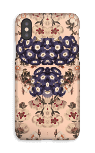 Beige Blüten Handyhülle IPhone XS