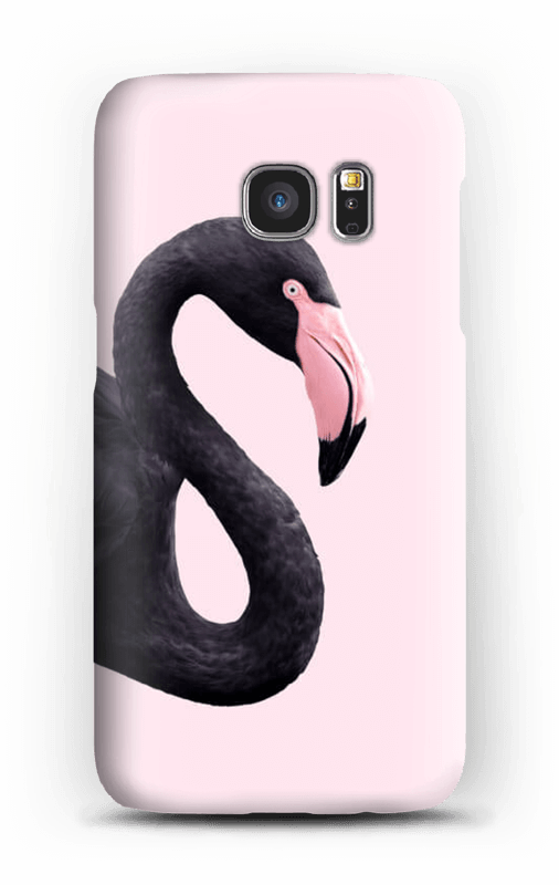 Schwarzer Flamingo Handyhülle Galaxy S7