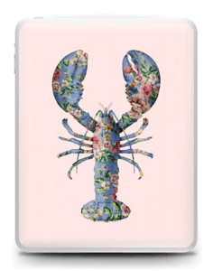 Floral Lobster Skin IPad 1