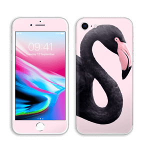 Black Flamingo Skin IPhone 8
