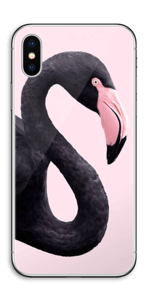Black Flamingo Skin IPhone X