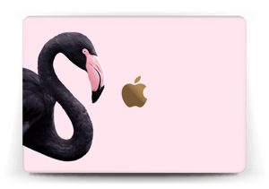 Black Flamingo Skin MacBook 12”