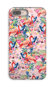 Flamingot & Tropiikki kuoret IPhone 8 Plus tough