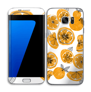Piece of Orange Skin Galaxy S7 Edge