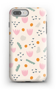 Paperikukat kuoret IPhone 7 Plus tough