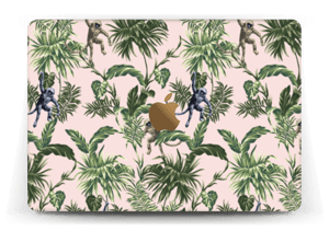 Apinoita ja lehtiä tarrakuori MacBook 12”