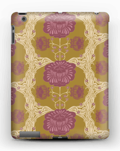 Brown flowers case IPad 4/3/2