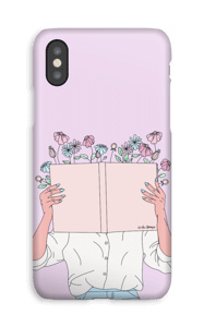 Blumen Buch Handyhülle IPhone XS