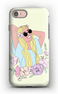 Kukkaistyttö kuoret IPhone 7 tough