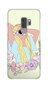 Kukkaistyttö kuoret Galaxy S9 Plus