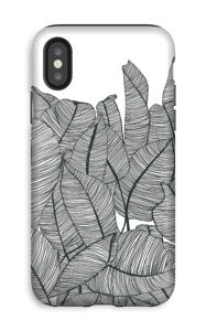 Banana Leaves Coque IPhone XS tough