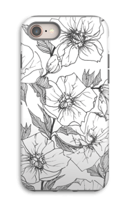 Winter Flowers Coque IPhone 8 tough