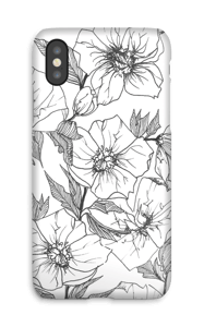 Winter Flowers Coque IPhone X