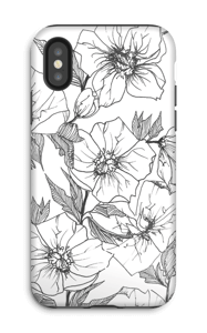 Winter Flowers Coque IPhone X tough
