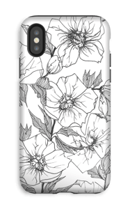 Winter Flowers Coque IPhone XS tough