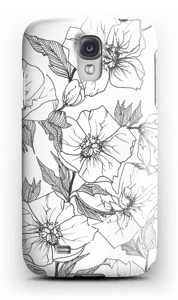 Winter Flowers Coque Galaxy S4
