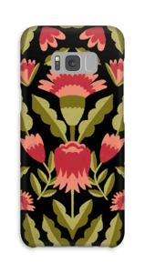 Dark flower pattern case Galaxy S8 Plus
