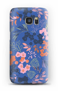 Blue flower bouquet case Galaxy S7