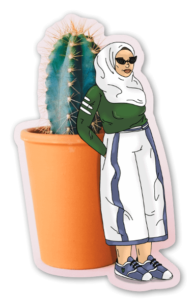 Cactus pegatina